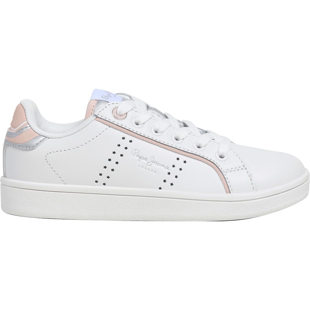 Pepe Jeans Player Young G Sneak, White (Off White), 2.5 UK