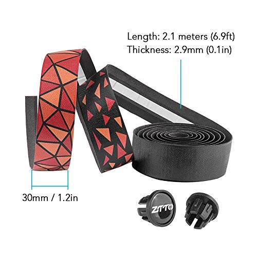 Loijon 2 pcs EVA Fitas de Guiador de Bicicleta de Estrada Fitas de Guiador de Bicicleta Wraps com Ta