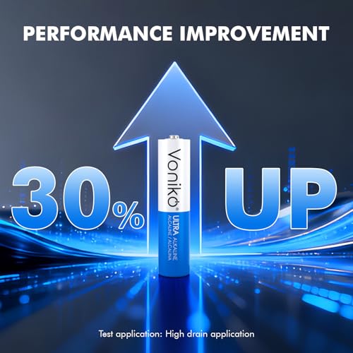 Voniko Ultra AAA Batteries 24 Pack - Alkaline Triple A Battery, Ultra Long-Lasting for All Your Devices, 10-Year Shelf Life, Leak-Proof & Mercury-Free - Image 4