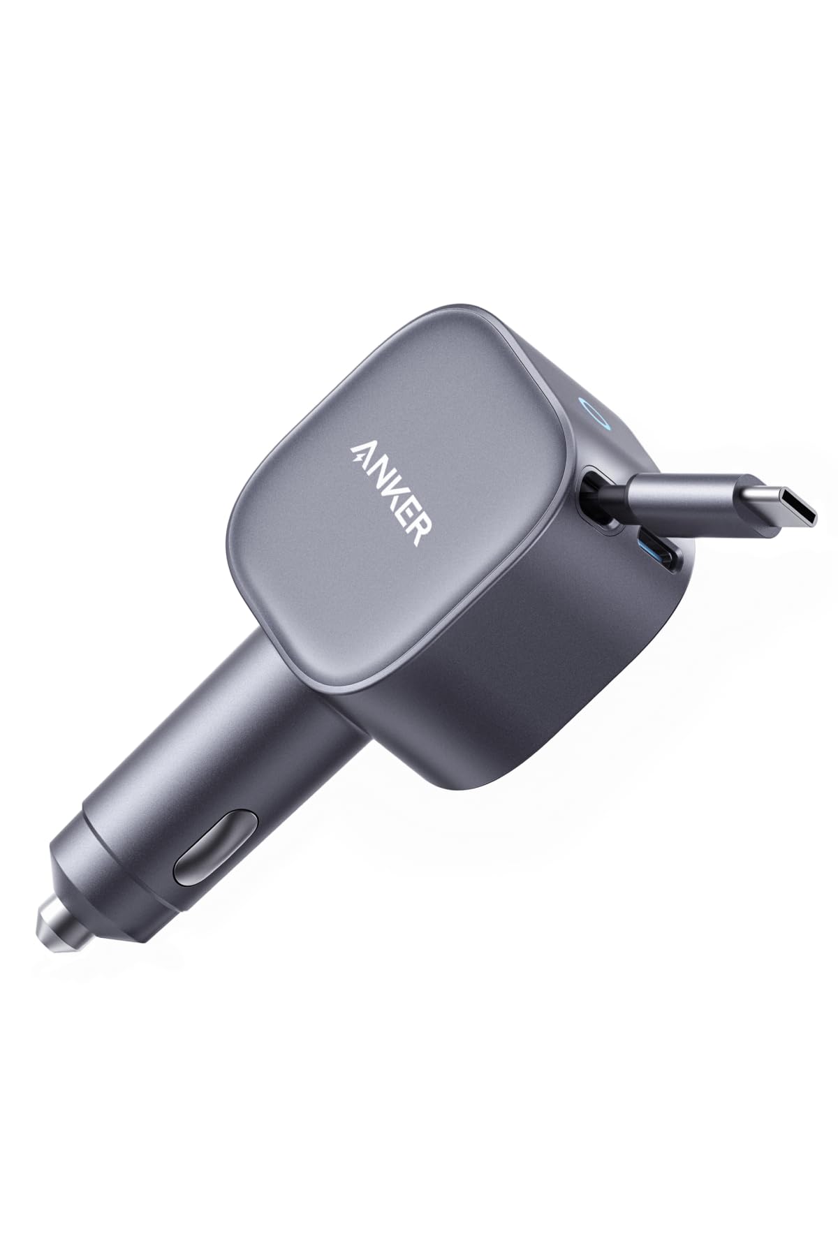 Anker Nano Car Charger (75W, 巻取り式 USB-Cケーブル) iPhone Galaxy Android スマートフォン ノートPC iPad 各種 その他機器対応