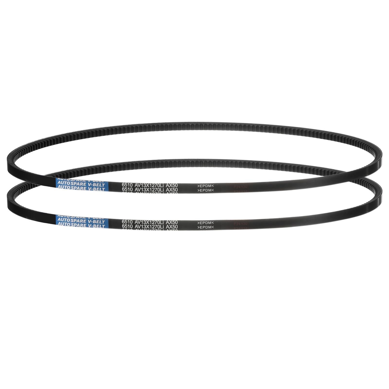 AX50 Belt, Raw Edge Cogged Industrial Rubber EPDM V-Belt, Pack of 2