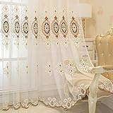 Photo Gallery elkca tende trasparenti ricamate beige per camera da letto, in tulle trasparente, per soggiorno, con occhielli di chiusura, 132 x 244 cm, 2 pannelli Photo Gallery elkca tende trasparenti ricamate beige per camera da letto, in tulle trasparente, per soggiorno, con occhielli di chiusura, 132 x 244 cm, 2 pannelli
