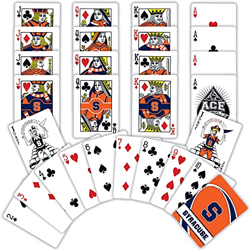 Image of MasterPieces Family Games - NCAA Syracuse Orange Playing Cards - Officially Licensed Playing Card Deck for Adults, Kids, and Family
