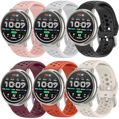 ViCRiOR rvoh 5{pbN Amazfit Active 2/ ActiveΉ 20mm \tgVR ʋC pXgbv Amazfit GTS 4/4 Mini / 3 / 3e/ 2 Mini / 2e / 2 fB[X 