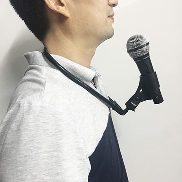 MOMOMAGE Neck Microphone Holder (Lock) Magic Tricks for Magicians Stage Accessories Illusions Gimmick Fun Professional Adjustable Magic Holder by MOMOMAGE - Used condition - Image 2
