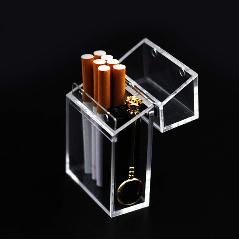 clear cigarette case Amazon.com: Jushom Acrylic Transparent Cigarette Case, Crystal Clear  Portable Cigarette Box with Magnetic Flip Top, Holds 14pcs 85mm Cigarettes  (1 PC) : Health & Household
