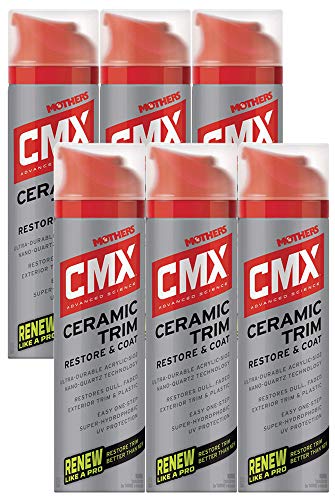 Mothers 01300 CMX Ceramic Trim Restore & Coat, 6.7 oz (6 Pack)