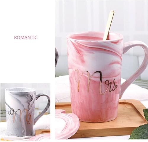 Miniatura 5 de SZHAIYU Taza de café para mujer, regalos con cuchara, flor de labio, taza de té de 13 onzas, regalos de cumpleaños, Navidad, día de San Valentín,