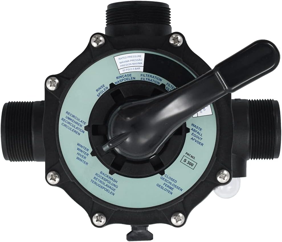 SKM Multiport Valve for Sand Filter ABS 1.5" 6-Way, (Weight 4.85KG)