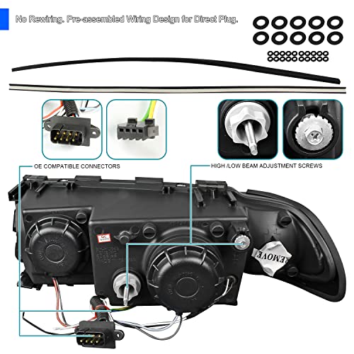 SPEC-D BMW E38 Dual Halo LED Projector Headlights Review & Fitment - Image 5