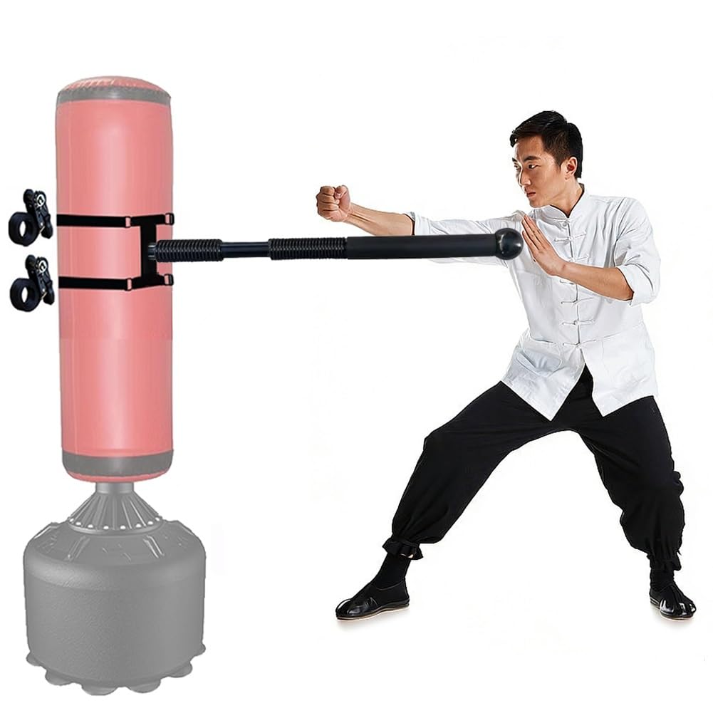 Wing Chun Wooden Dummy, Manichini Tai Chi Stick Molla, La Pratica Del Kung Fu Spinta Della Mano Allenamento, Per Sacchi di Sabbia e Oggetti Morbidi