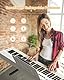 OYAYO Verbesserte Faltbares Klavier 88 Tasten, Halbgewichtete Tastatur in voller Größe Unterstützt MIDI, Tragbares Folding Piano Keyboard Bluetooth mit MIDI-Datenkabel Geeignet für Geschenke (Weiß)