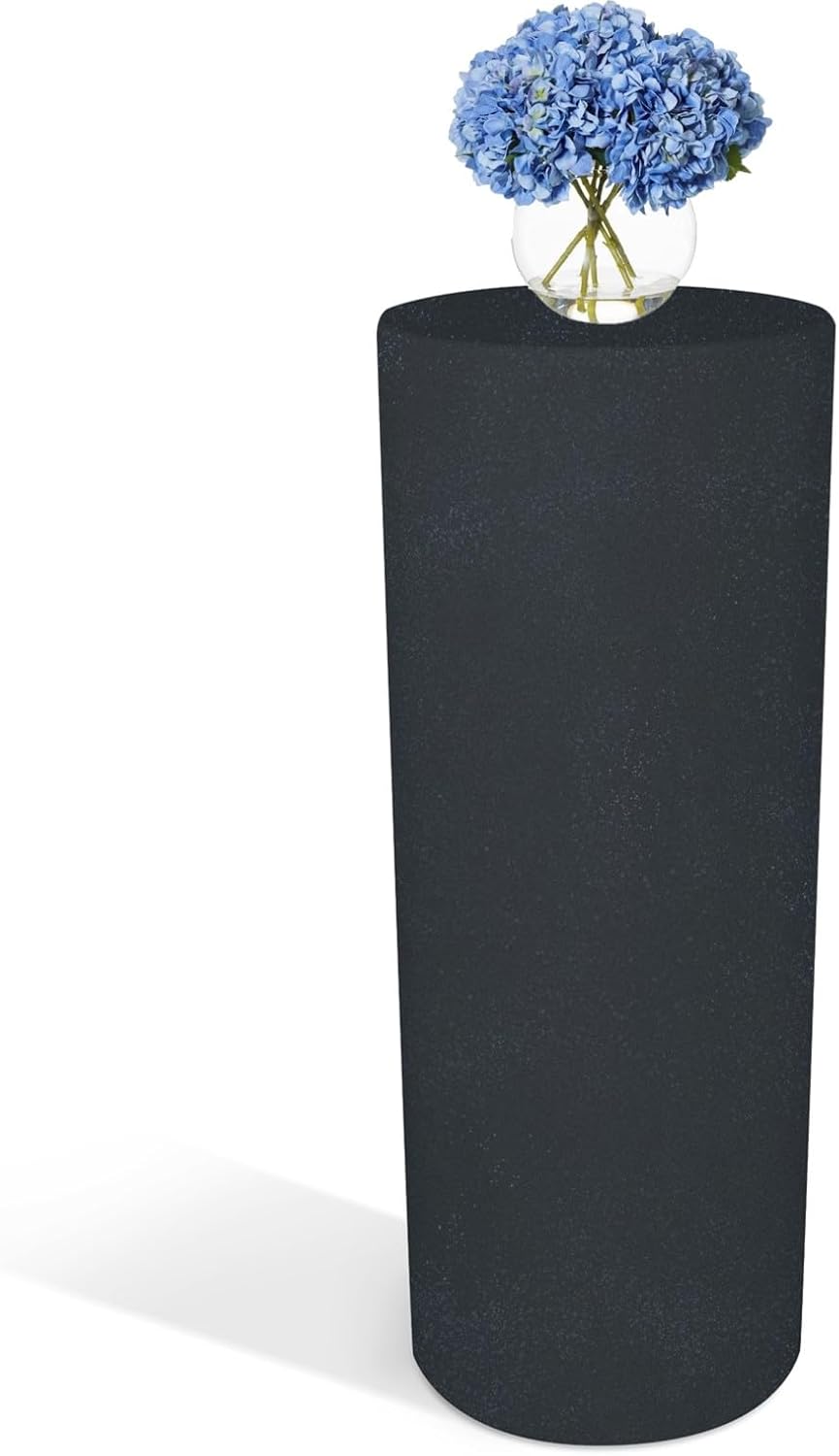 Cylindrical Column Sweet Table Height 70 cm Diameter 35 cm Colour Graphite Made in Italy