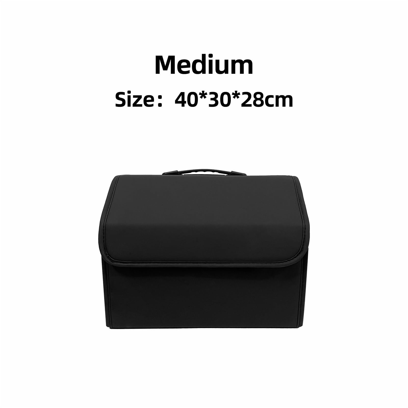 Abrazaderas de Cable de Acero, Abrazaderas de cabl Storage Box PU Leather Multipurpose Collapsible Car Trunk Storage Organizer Stowing Tidying Auto Accessories(M)
