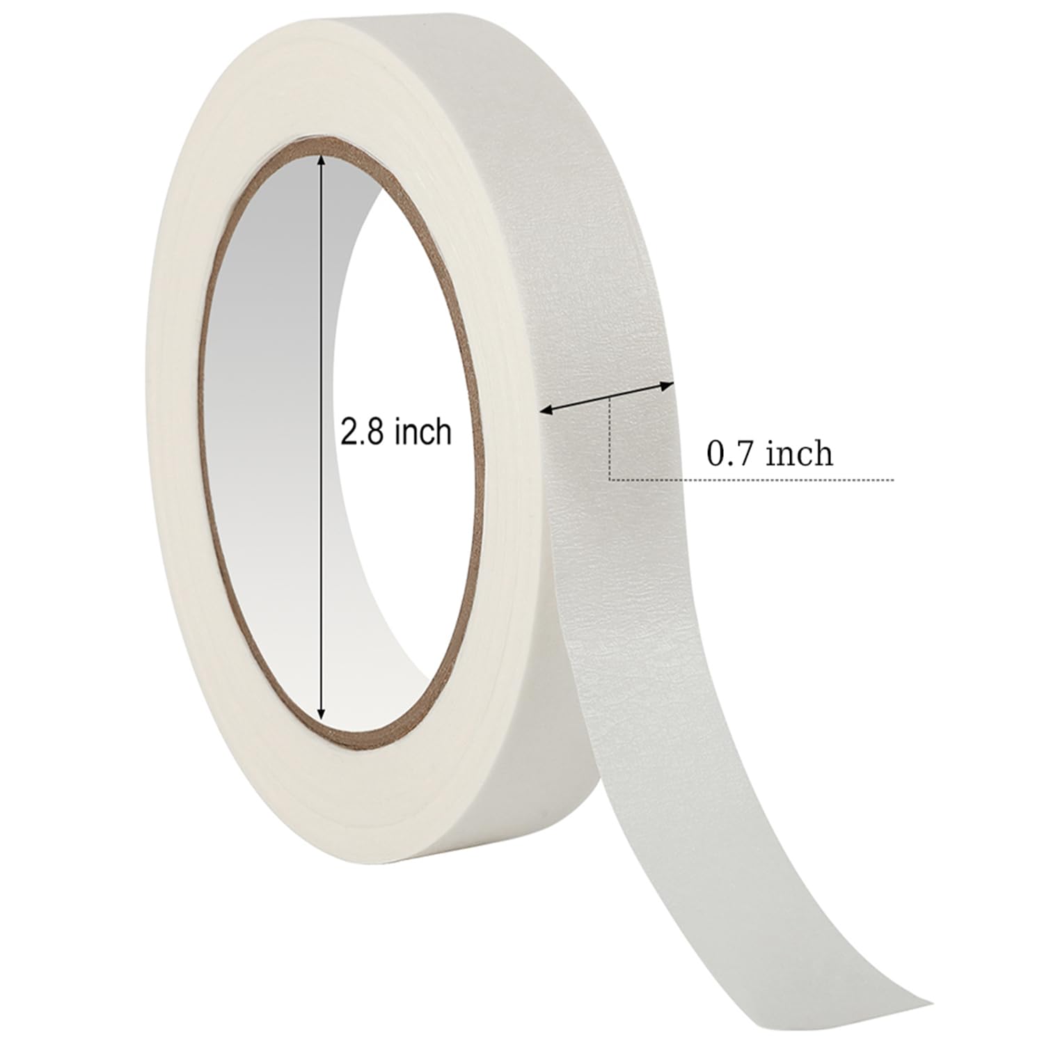 WANBAO Cinta de enmascarar a granel de 0.7 pulgadas, 55 yardas, 3 rollos para pintura, etiquetado, embalaje, manualidades, arte, etc., 165 yardas en total