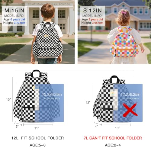 Image of STEAMEDBUN Kids Backpack for Boys Girls 5-8, 15inch Girls Boys Backpacks Kindergarten