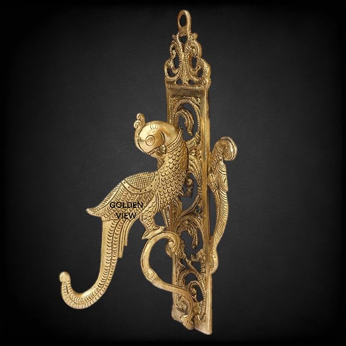 Buy Golden View Brass Traditional Parrot Wall Bracket Wall Hanger for