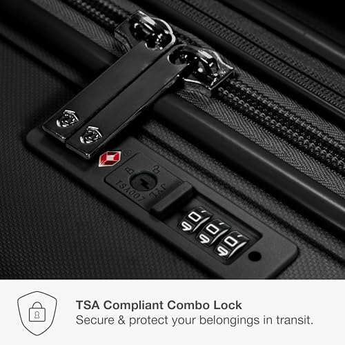 traveler39s choice pagosa indestructible hardshell expandable spinner luggage black 30-inch large