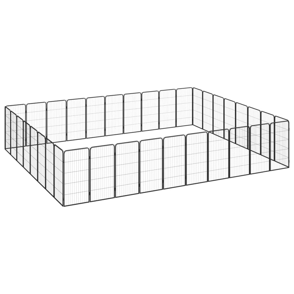 Aisifx 36-Panel Dog Playpen Black 19.7