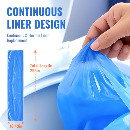 Image of Compatible with Diaper Genie Pails Diaper Pail Refills | 8 Pack Lemon-Scent Continuous Liner Refills for Baby Diaper Pails | Durable Leak-Resistant Odor-Blocking Rolls | Easy Cut & Tie