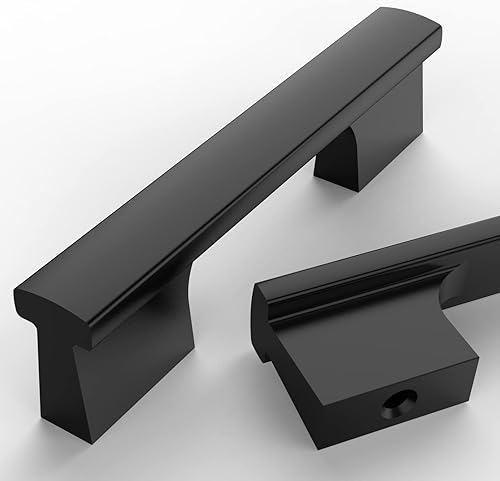 Miniatura 7 de Asidrama Paquete de 10 manijas de gabinete de cocina de níquel satinado cepillado de 3.75 pulgadas (3.780 in), tiradores de gabinete, accesorios de