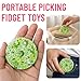 3 Picky Pad Fidget Reusable,Picky Pad Reusable Fidget,Stress Relief Sensory Tool for Adult's Anxiety, Portable Tactile Stimulation Pad
