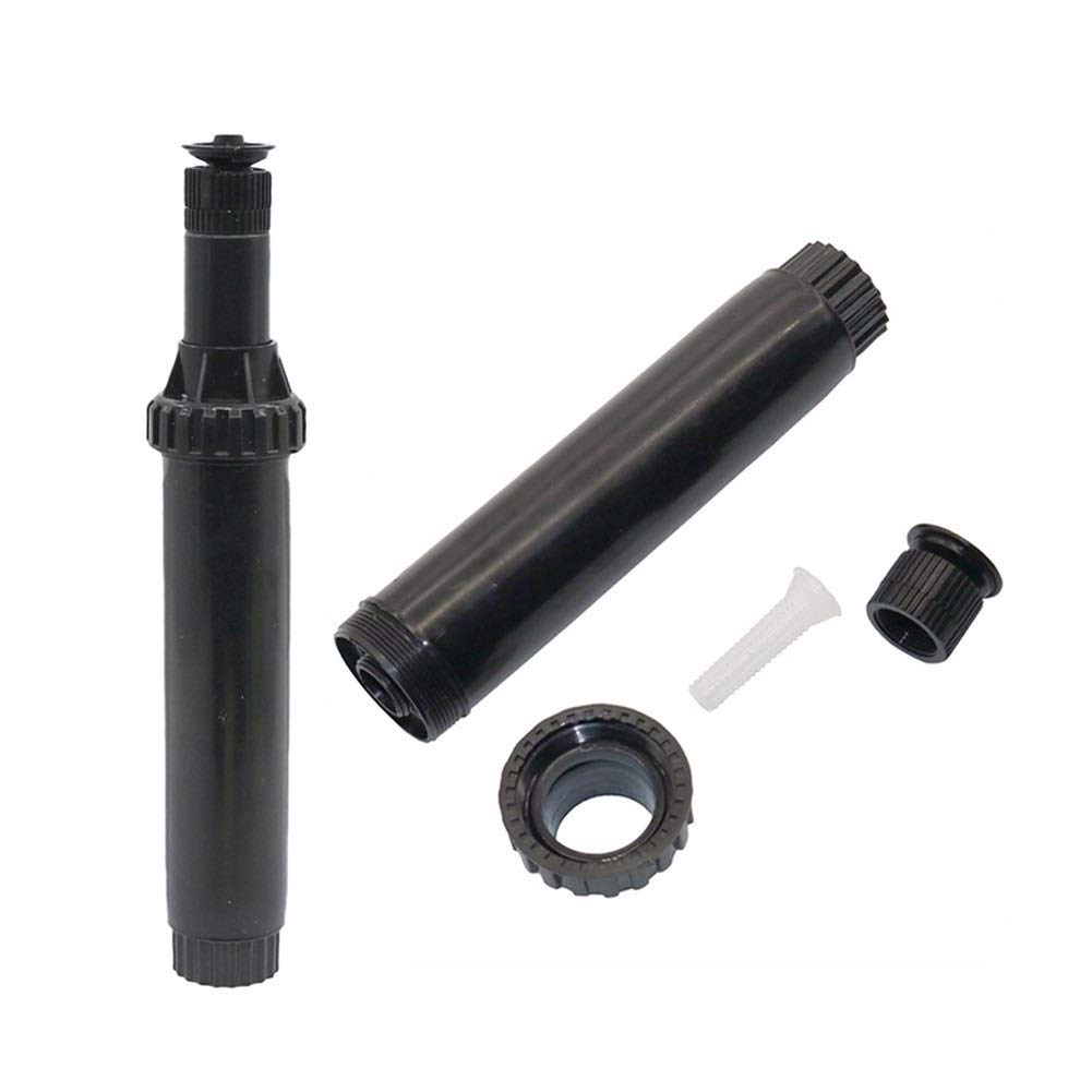 Strumenti for l'irrigazione da Giardinaggio, 10 irrigatori a Scomparsa in plastica Regolabili, 25-360 Gradi, for irrigazione del Prato, Filettatura Femmina da 1/2", spruzzo d'Acqua