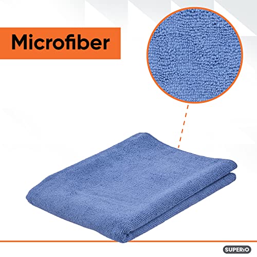 Image of Superio Microfiber Squeegee Towel Extra Large Miracle Cloth 20 x 30 Streak Free Microfiber Floor Cloth-Rag for Cleaning House, Kitchen, Bathroom-Scratch Free, 4 Pack