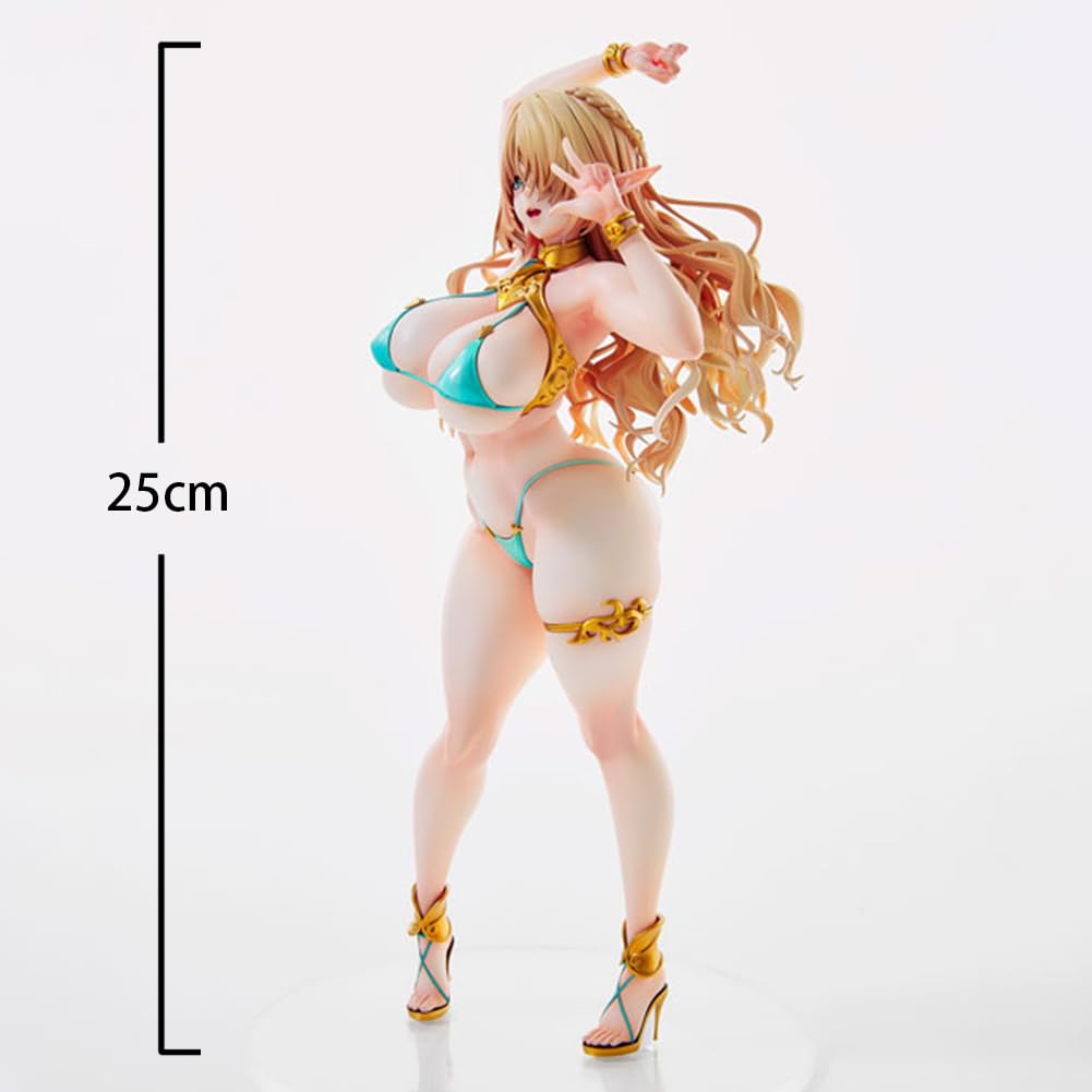 DEXSHUN Elf Village 8th Villager Cecil Figura Anime Figure Manga Illustration Serie Modello PVC Action Figure Desktop Decorazione Regalo 25cm