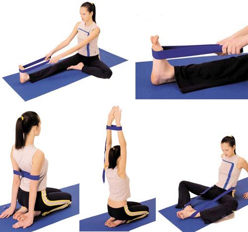 Sunland Cintura da Yoga in Cotone Stretch Strap