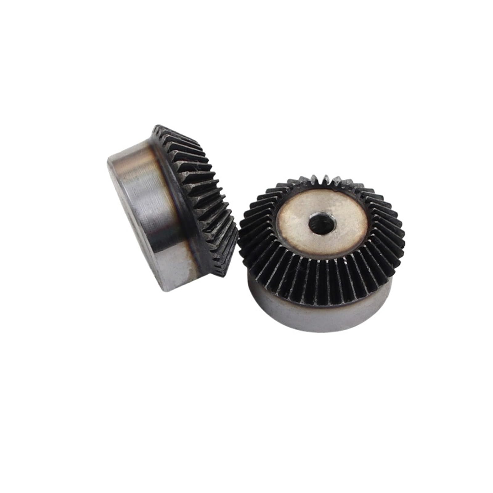 Piñón cónico con orificio, Engranajes cónicos helicoidales industriales transmisión de 90 grados 1:1 módulo 1 15-40 dientes diámetro 6 mm(18Teeth)