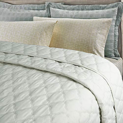 Laneetal Sprei, bedsprei van microvezel, ultrasoon genaaid, dekbed met wolkenpatroon, dekbed, gewatteerde deken voor… - Image 3