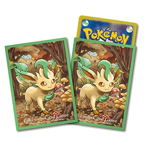 ポケモンカード リーフィア イーブイポンチョシリーズ デッキシールド LF デッキシールド『イーブイポンチョシリーズLF』64枚入り
