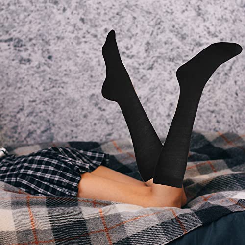 Falari 12 Pairs Women Knee High Socks Over the Calf Trouser Socks3