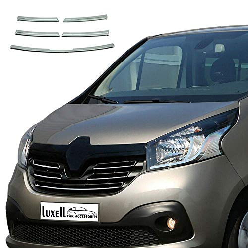 Grille de calandre avant chromée pour Renault Trafic Van [2014+] [5 pièces]
