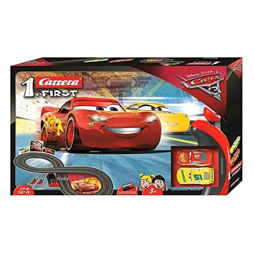 Carrera First - Disney Pixar Cars Circuito de Coches de Dinoco Cruz Ramirez, Pista de 2.4m (20063010)