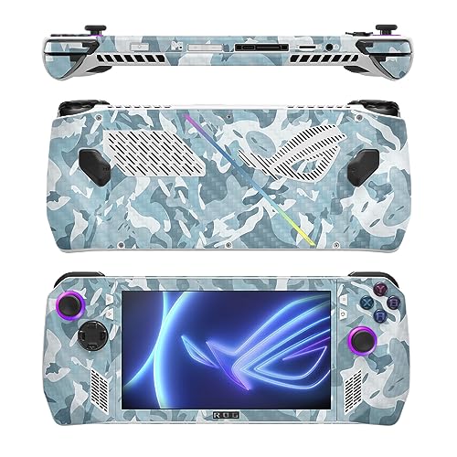 Image of MightySkins Carbon Fiber Skin Compatible with Asus ROG Ally - Arctic Camouflage | Protective, Durable Textured Carbon Fiber Finish | Easy to Apply