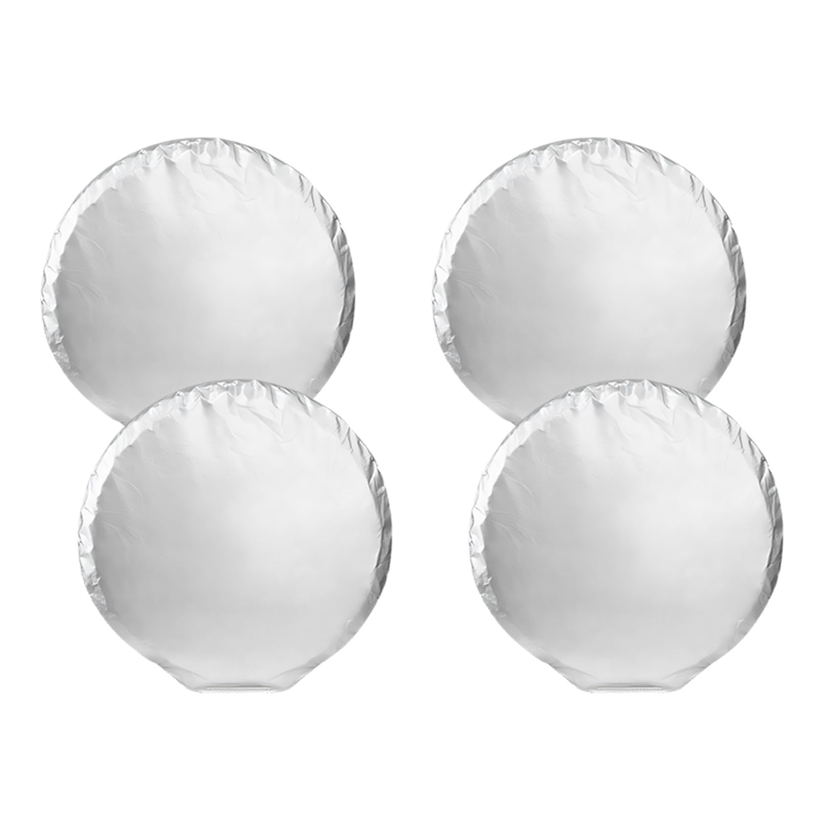 BWANGIAO Pack Of 4 Standard Size Tire Covers With Enhanced Windproof Hooks For Car Trailer And Outdoor Use Water Resistant Sun Bl