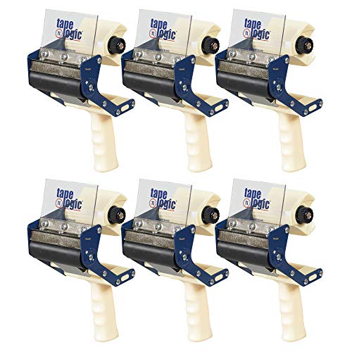Image of Aviditi Tape Logic 4 Inch Heavy-Duty Packing Tape Dispenser Gun, for Packing, Shipping, Moving and Warehouse Use (6 Dispensers)