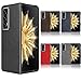 PU Leather & Hard Plastic Case for Honor Magic V2 Protector, Non-Slip Shockproof Phone Cover - Grey