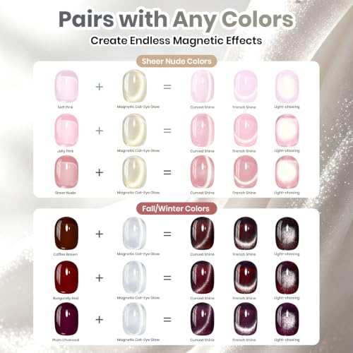Image of Beetles Silver Gold Cat Eye Gel Polish,Creme Fizz Nail Gel