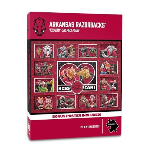 Image of YouTheFan NCAA Arkansas Razorbacks inchKiss Cam inch 500 Puzzle