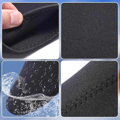 TOBWOLF 2 Pairs Cold Plunge Toe Covers, 3MM Neoprene Ice Bath Toe Socks, L Size Reusable Ice Bath Accessories for Cold Plunge at Home, Toe Warmers for Feet or Ice Bath Protection