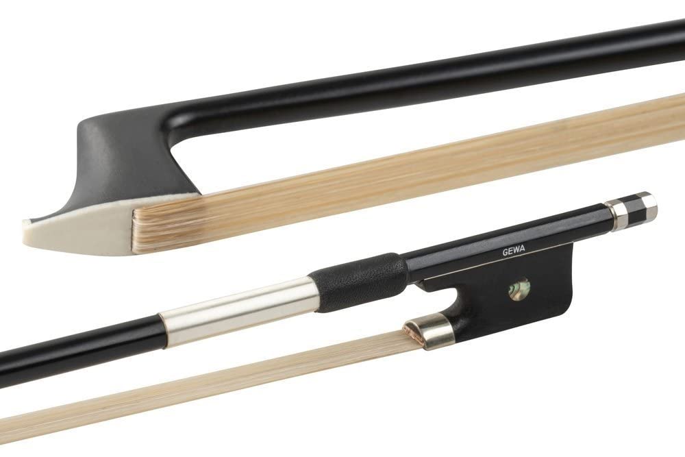 GEWA Viola Bow for Viola Carbon Student 1/4 Nickel Silver, black