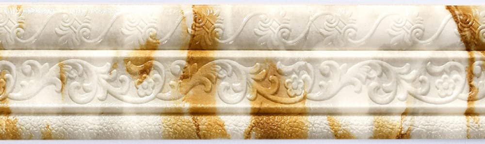 uoXHFdh Wallpaper Border Stickers Peel and Stick Tile Pattern Multicolor Pack of 2(Granite,8.5cmX235cm*2Pcs)