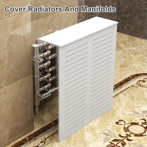 Cubierta de radiador elegante en madera lacada para dormitorio sutil 4