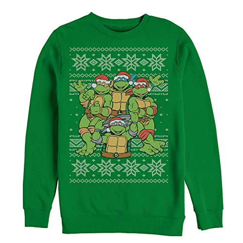 Fifth Sun Teenage Mutant Ninja Turtles Ugly on Top Mens Pullover Crew Fleece
