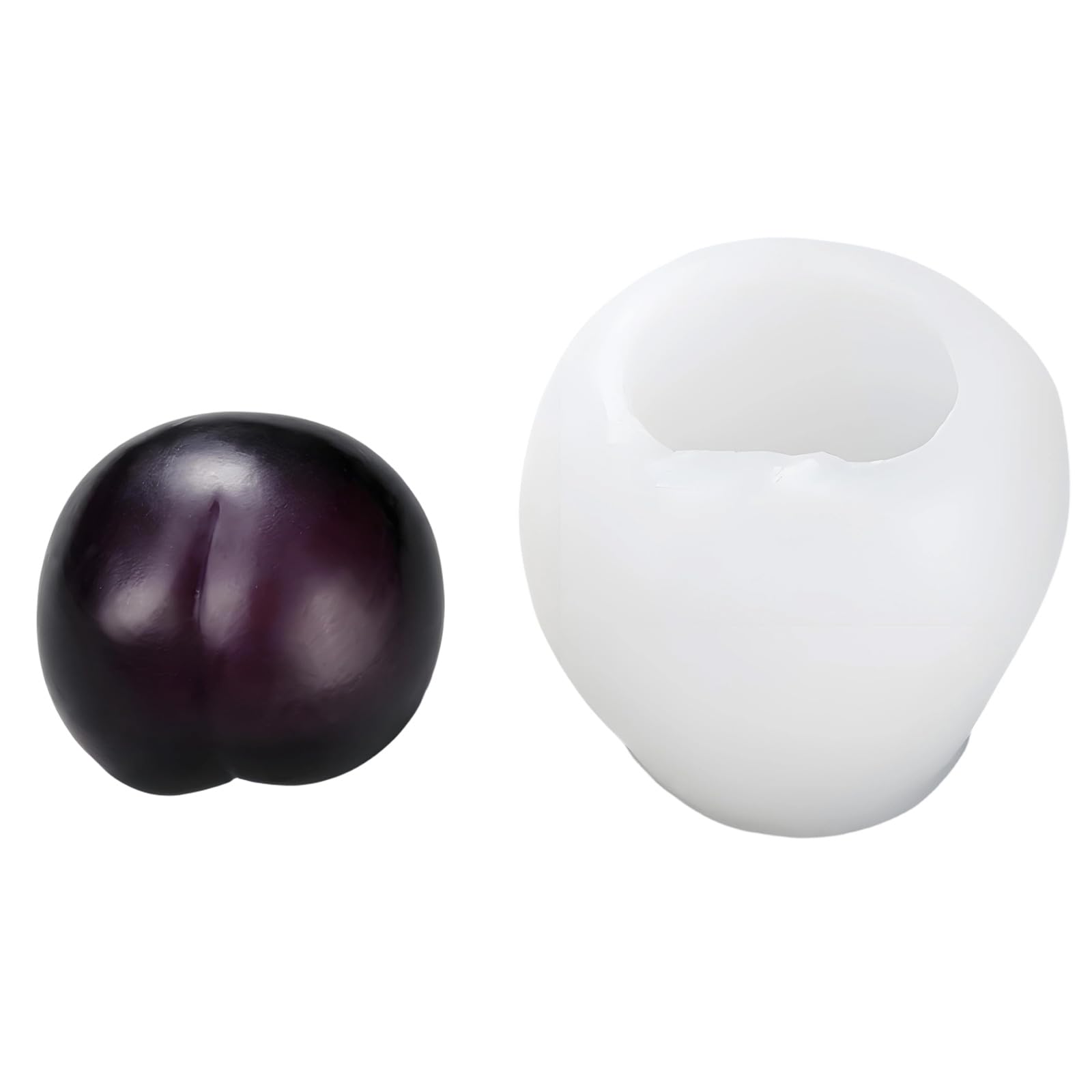 NMFLAB Silicone for Soap Making with Peach Durian Avocado Strawberry Themed Pattern Silicone Fruit
