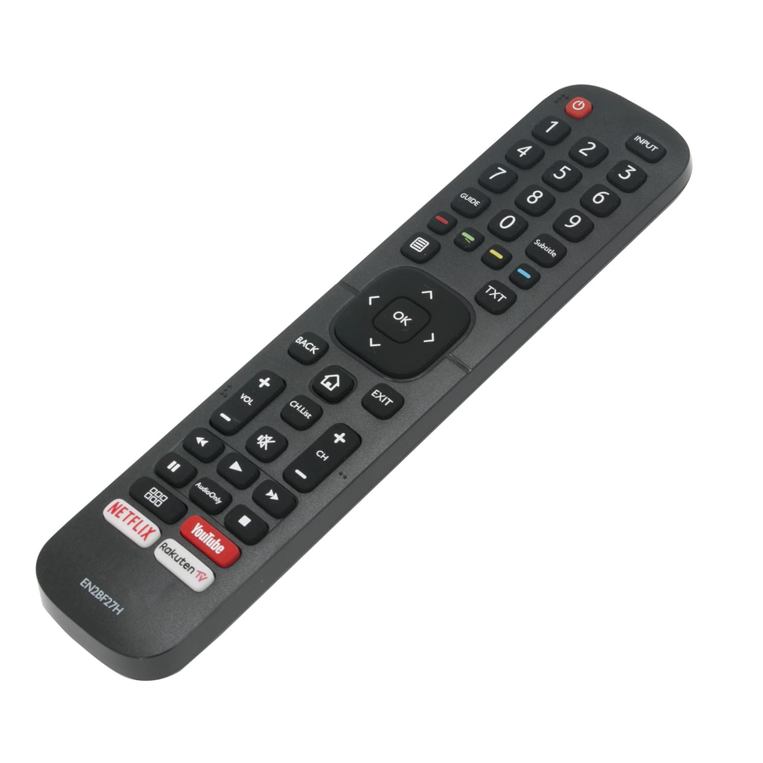 Télécommande EN2BF27H pour téléviseur LCD LED Hisense Compatible avec H32A5840 H43A6120 H43A6140