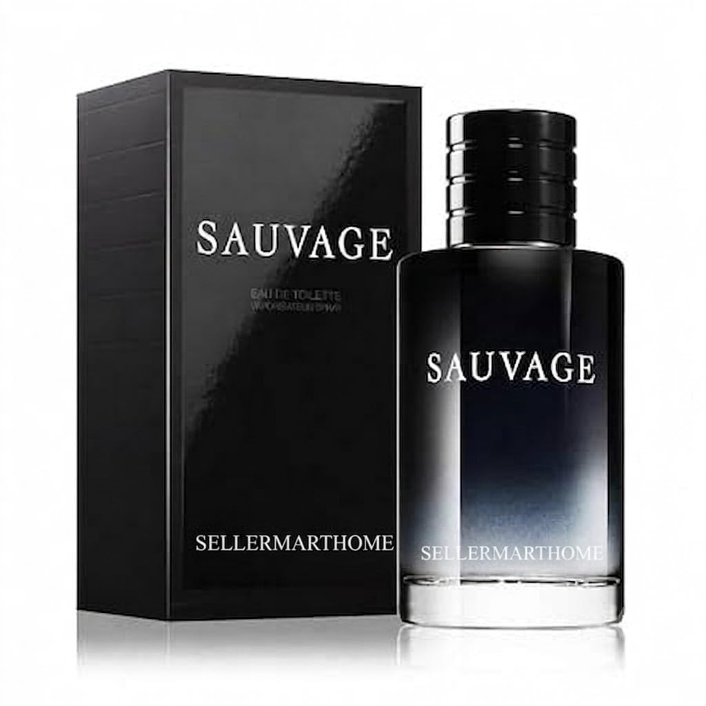 sauvage long lasting edt perfume spray for men (100ml)| long lasting fresh aquatic & citrus fragrance for daily wear, gym & office | luxury edt perfume gift for men